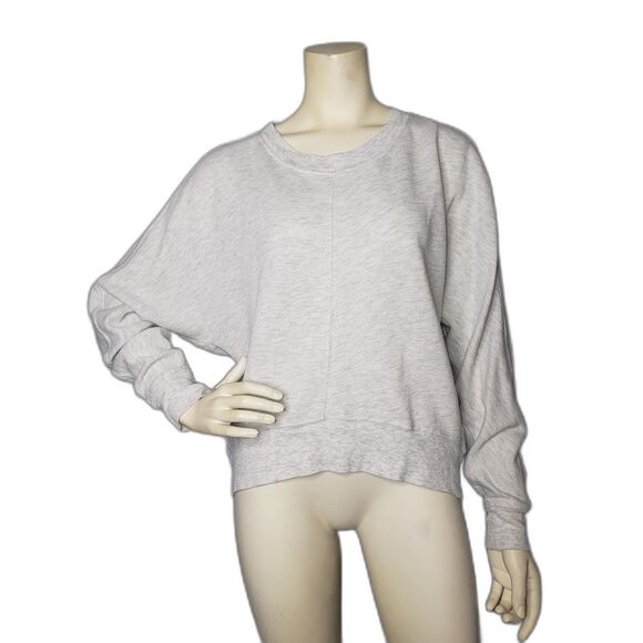 ZELLA Light Gray Dolman Sleeve Lightweight Sweatshirt Womens Size Medium - Picture 1 of 7